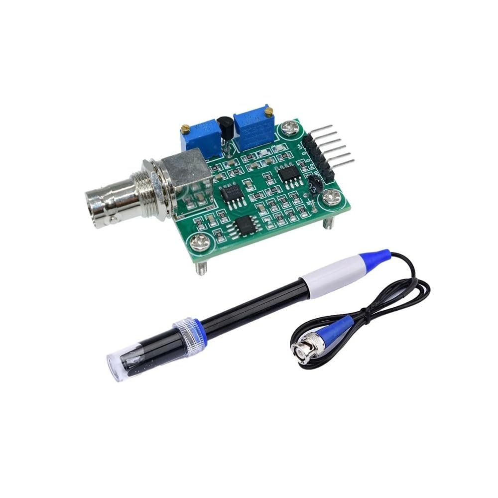 Precyzyjny moduł czujnika pH + sonda elektrody BNC kompatybilna z Arduino, miernik wykrywania wartości 0-14PH, klasa przemysłowa (moduł sondy Blue1)