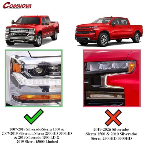 Image of COMNOVA Aluminum Running Boards for 07-18 Silverado /Sierra 1500 Double Cab