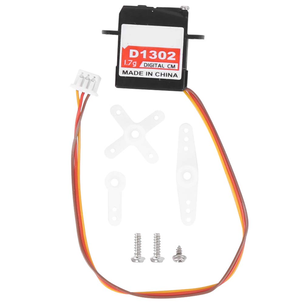 RC Servo, Portable Micro Mini Digital Servo RC Upgrade Spare Parts for Fixed Wing Aircraft Model(JS1.25 Plug)