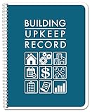 BookFactory Building Maintenance Log Book Upkeep Record Book - 100 Pages, 8.5'' x 11'', Wire-O (Made in USA)