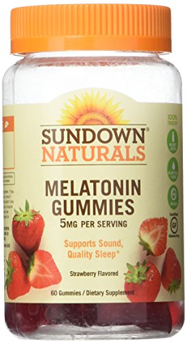 Sundown Naturals Melatonin 5 mg Dietary Supplement Gummies Strawberry Flavor - 60 ct, Pack of 3 Sundown Naturals Melatonin 5 mg Dietary Supplement Gummies Strawberry Flavor - 60 ct, Pack of 3