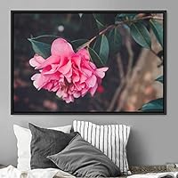 Framed Canvas Wall Art Flora Snapshot Closeup Dark Expressive Farmhouse/Country Floral Multicolor Photography Realism Single - 16x24 inches