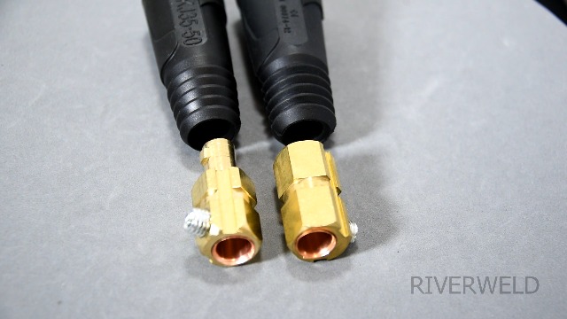 RIVERWELD TIG Welding Cable Panel Connector Plug & Socket Set
