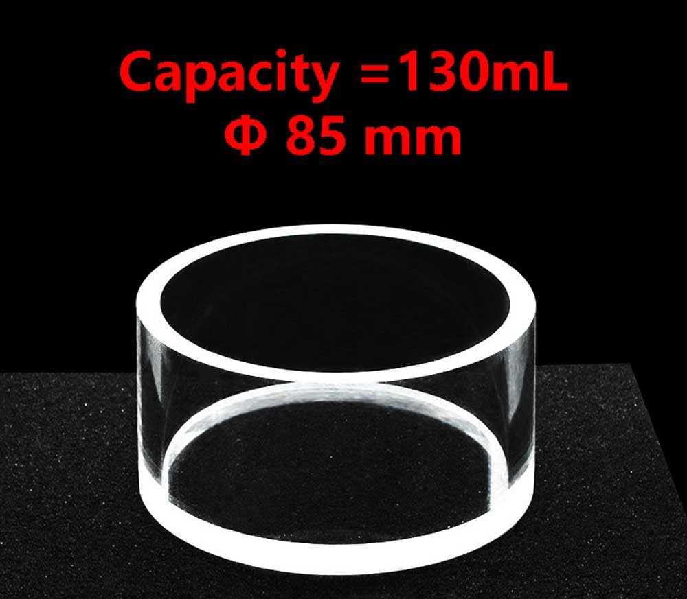 Cubetas de Cuarzo de 0,7 ml y 130 ml, Vidrio de Cuarzo óptico JGS-1, celda de Muestra Reflectante con Tapa.(130mL Cuvettewithout Cover)