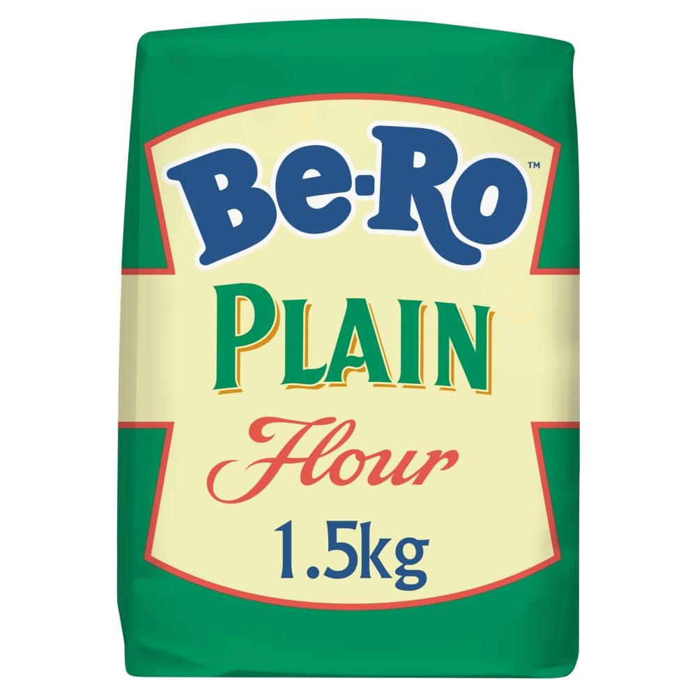Be-Ro Plain Flour 1.5 kg , All‑Purpose Baking Flour for Cakes, Pastry, Pancakes & Everyday Cooking (Pack of 1)