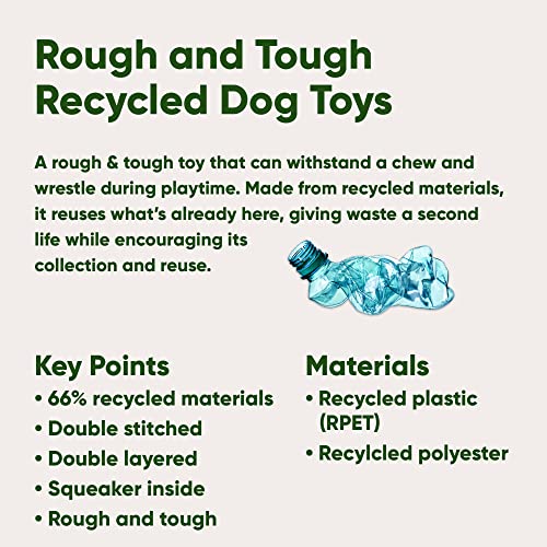 Beco Quokka-Hundespielzeug, quietschend, aus 65% recycelten Materialien, zum Kuscheln, Kauen, Werfen und Apportieren