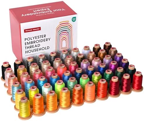 Amazon.com: Poolin Embroidery Machine Thread Kit 60 Colors | 40WT ...