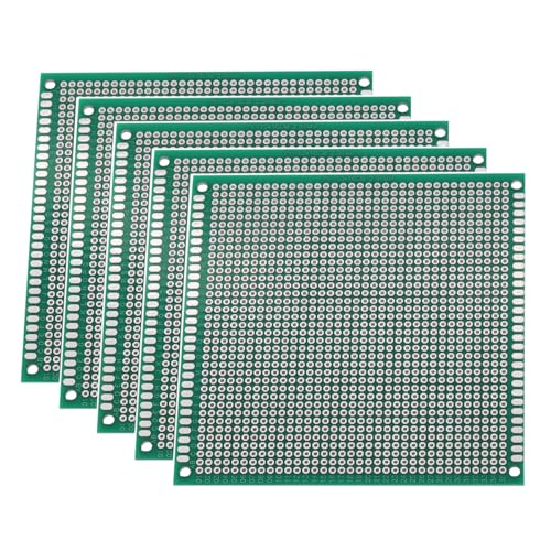 Heevhas tablero universal doble cara placas PCB Placa de circuito impreso universal tablero perforado PCB de placa perforada 10x10 cm Placa PCB de kits de prototipo (5 piezas)