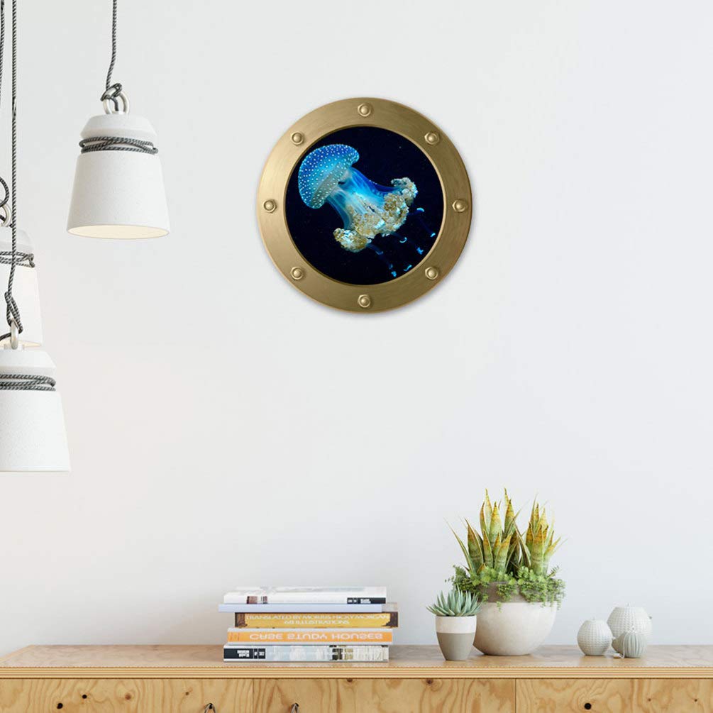 VOSAREA Pegatinas Decorativas De Medusas Para Pared y Ventana Adhesivos De Vida Marina Para Habitación Infantil Salón y Dormitorio