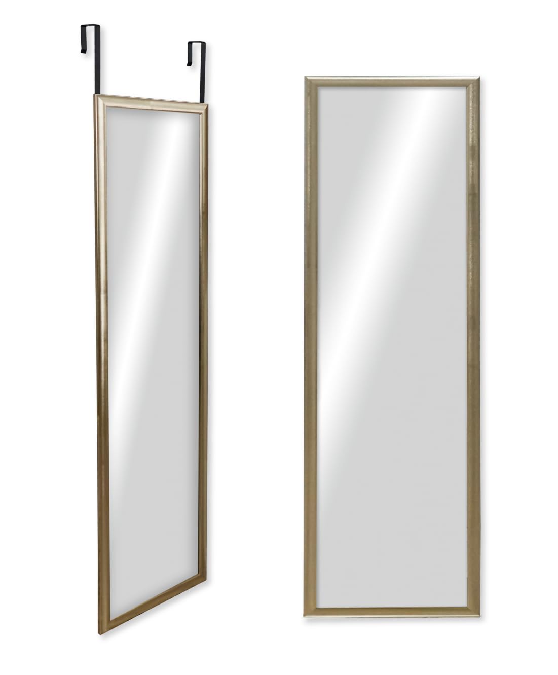 CHELY INTERMARKET Espejo de Puerta Cuerpo Entero para habitacion 30x120cm(Exterior 36x126) Mod.19004 Dorado