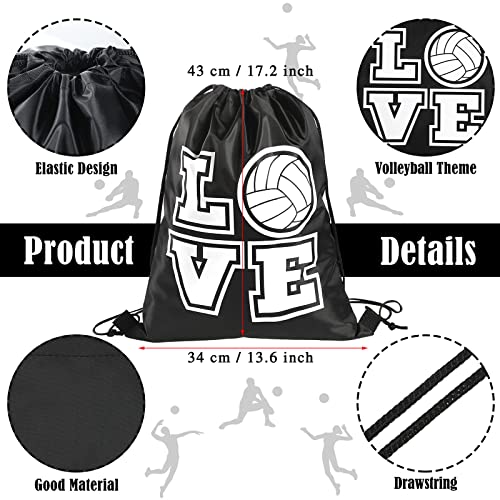Shappy 20 Pieces Volleyball Basketball Drawstring Bags Drawstring Backpack Volleyball Basketball Gifts Bags For Teen Girls Men Women thumb #1