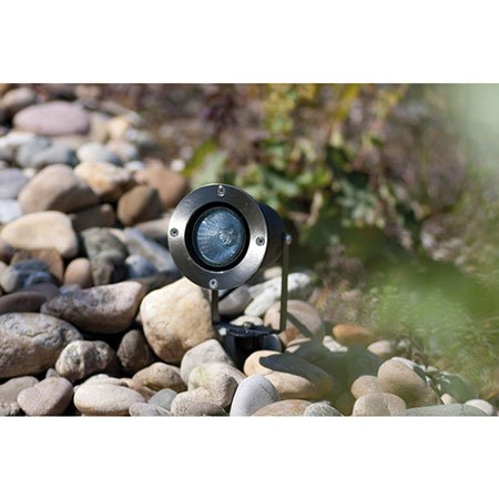 Heitronic 36241 Brochette Spot, Aluminium, GU10, 34 Cm, Noir