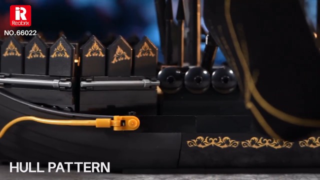 Amazon.com: Reobrix Pirate Ship Building Blocks Kits, MOC Black