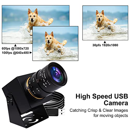 Svpro Industrial USB Camera 1080P with 2.8-12mm Zoom Lens - Image 4