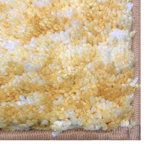 Image of Amazon Brand - Umi Hawai Microfiber Bath Mat Super Soft Non-Slip Washable Multipurpose Bathroom mat, Bedroom Doormat for Home -Gold, (60x90 cm) Pack of 1