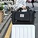 Travel Bag for Women Expandable Weekender Overnight Bag Carry on Sports Tote Gym Bag Waterproof Foldable Duffel Bag (Black)