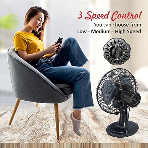 Image of BALTRA Savy Wall and table fan Multi Purpose Fan12inch (304.8mm), black (BF-149)