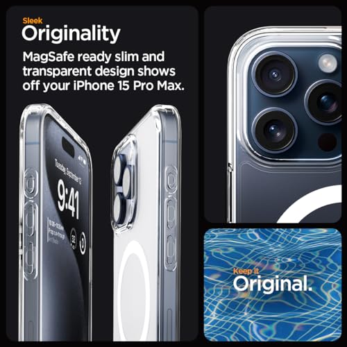 Image of Spigen for iPhone 15 Pro Max Case, Ultra Hybrid MagFit [Anti-Yellowing] [Compatible with Magsafe] - Frost White