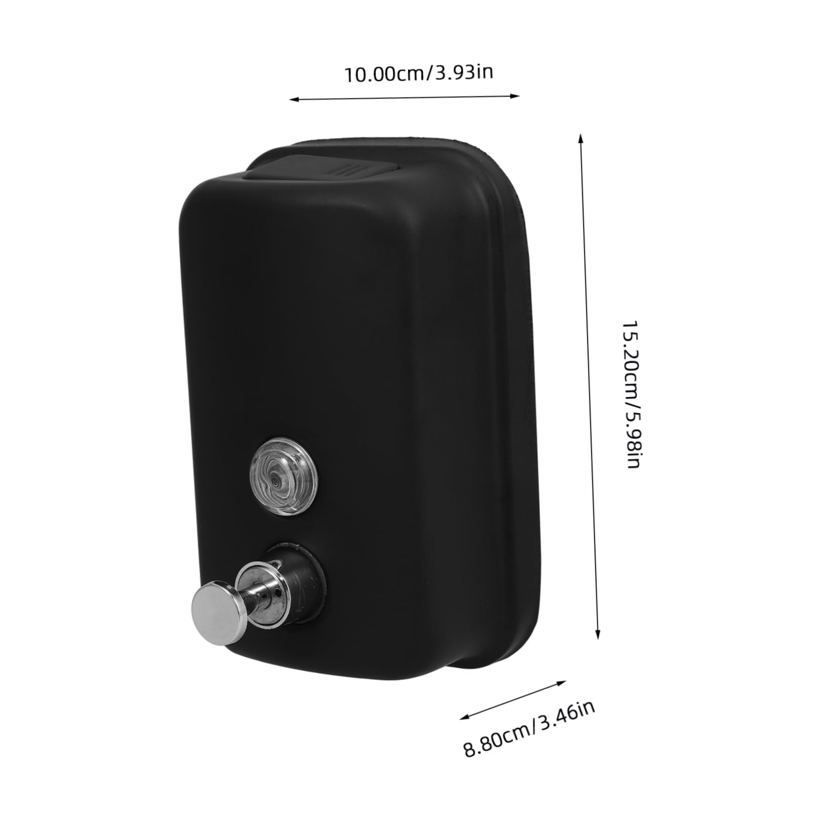 SOLUSTRE Laundry Soap Dispenser Large Capacity Wall-Mounted Soap Bottle for Kitchen Bathroom Hotel Office Stainless Steel Dispenser