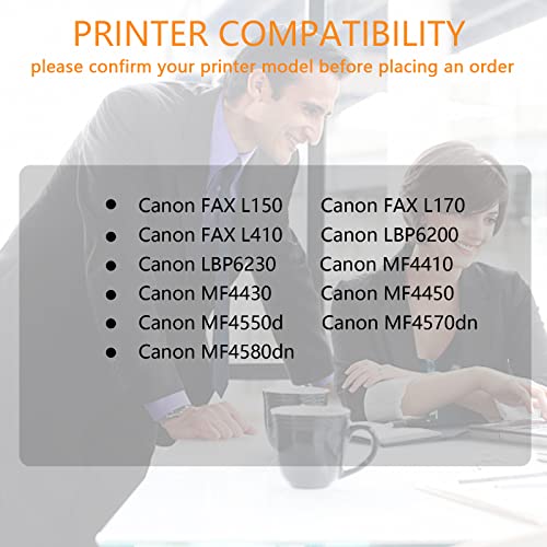 ZOOMTEC Replacement for Canon CRG-728 CRG 728 Compatible Toner Cartridge for Canon FAX L150 L170 L410 LBP6200 LBP6230 MF4410 MF4430 MF4450 MF4550d MF4570dn MF4580dn Printer (2 Black) - Image 2
