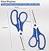 Scissors, VERONES 8 Inch Soft Comfort-Grip Handles & Stainless Steel Sharp Blades Perfect for Cutting Paper, Fabric Photos, & More, 15-Pack