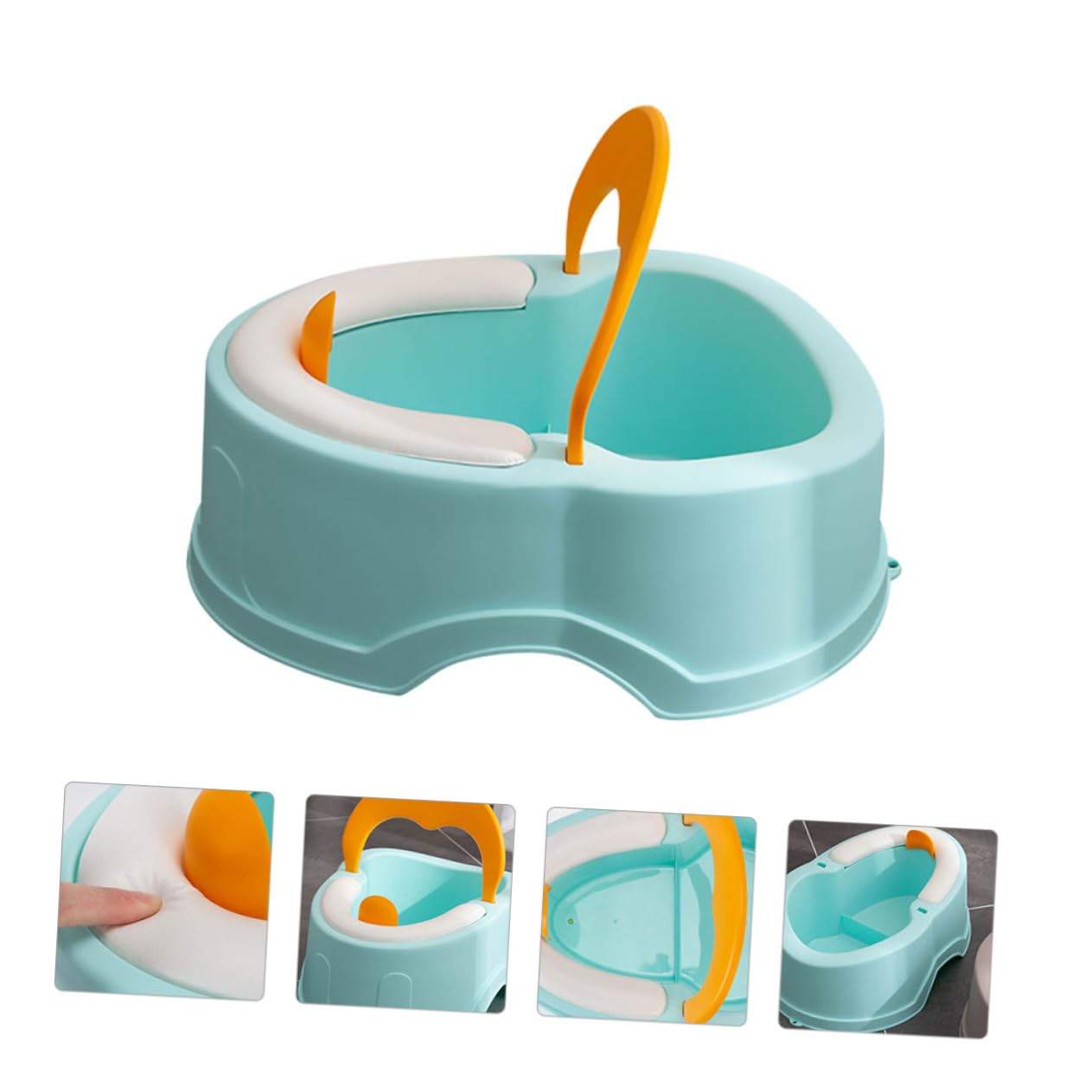 Inodoro Pequeño Infantil Azul de Pp y Pvc, Diseño Compacto