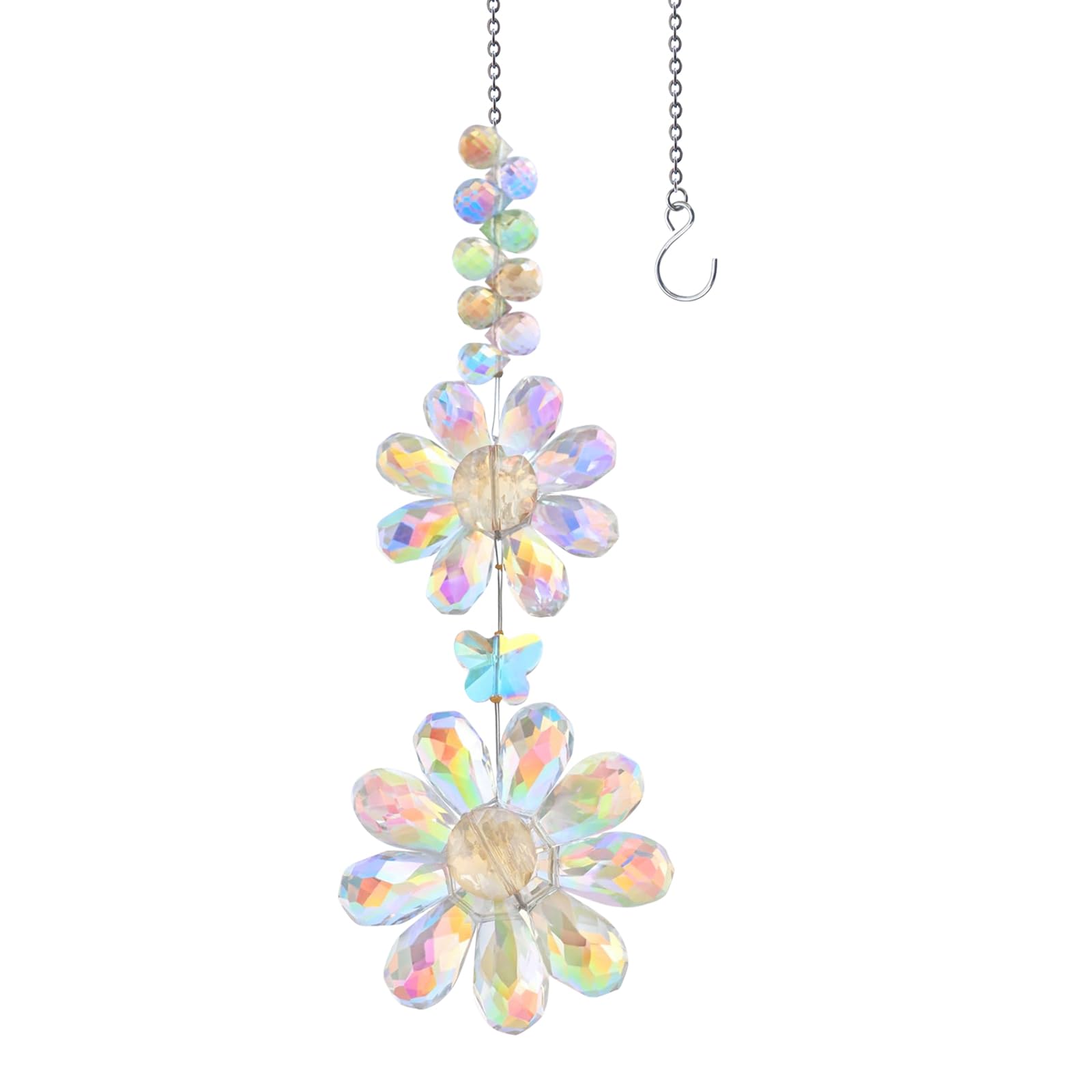Acchiappasole Cristallo, Pendenti Prismi Cristallo, Suncatcher Ciondoli, Appeso Arcobaleno Prisma Finestra, Ciondolo Ornamento Sfere, per Casa Giardino Finestra