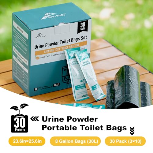 Portable-Toilet-Bags-Set-30-PacksPortable-Fast-Absorbing-Camp-Toilet-Chemicals-with-5-Gallon-Bucket-Toilet-Luggable-Drawstring-Bag-Emergency-BagPotty-Absorbing-Gel