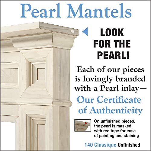 Pearl Mantels Classique Fireplace Mantel, 50-Inch, Unfinished (140-50) #TOP3