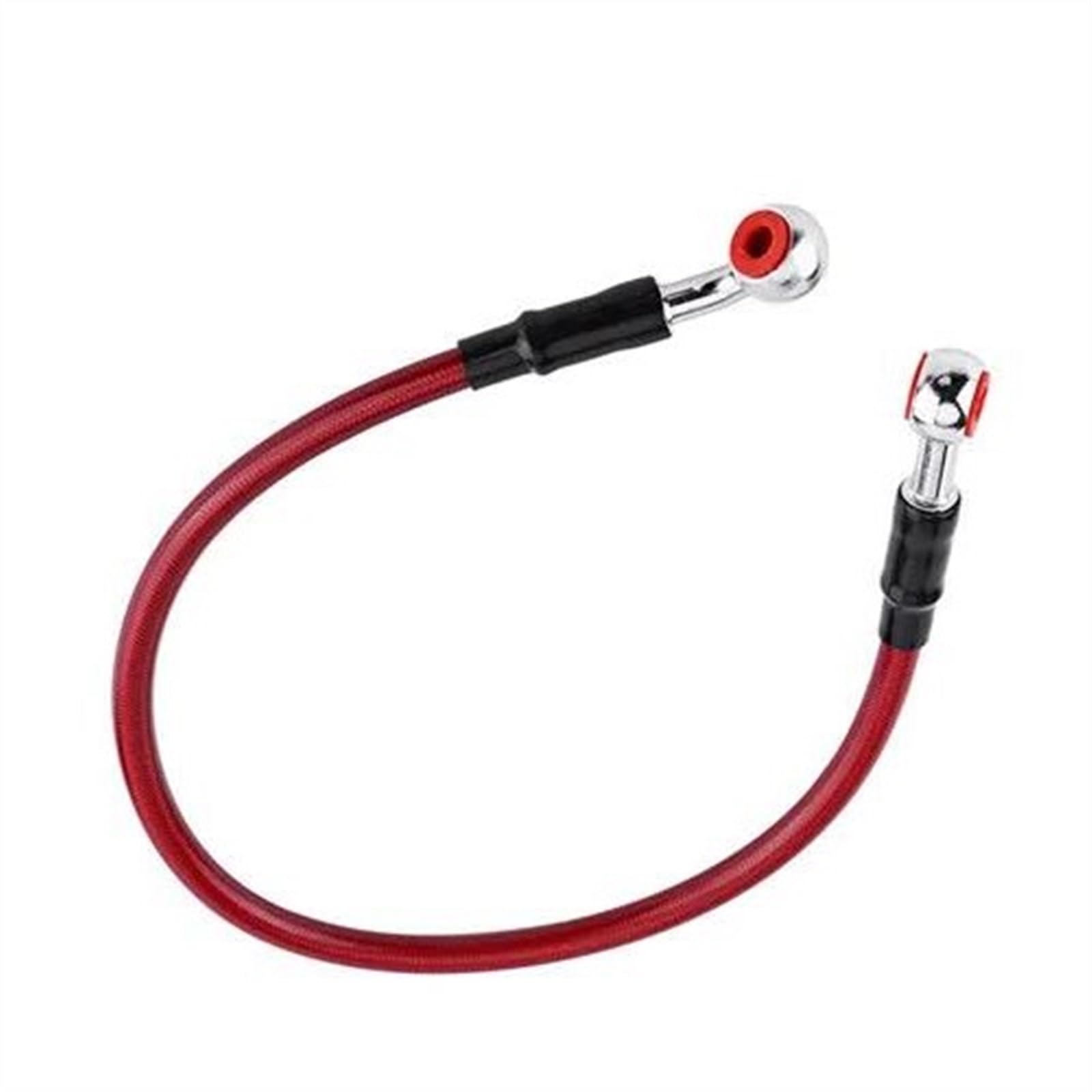 Ksxzw Black- Silver Motorbike Part Universal 90Cm Motorcycle Brake Oil Hose Tube Line Fitting Stainless Steel Braided