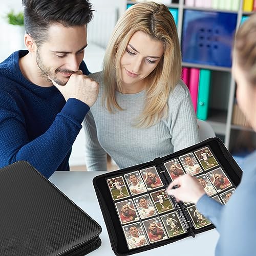 Germun 9 Pocket Card Binder, Premium Zip Trading Card Binder, 720 Double Sided Pocket Pu Collection Binder, Collector Album thumb #6