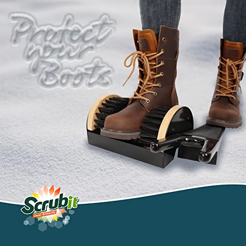 Scrubit heavy-duty boot scraper & Jack - Boot remover and pul custodianfor Shoes, Cowboy Boots; Cleans snow, sand, mud - 12x6 all-weather scrubber - Thumbnail 3