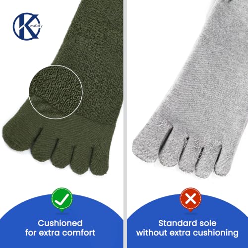 Image of COOLMAX Running Toe Socks, Cushioned, Athletic Ankle, Men Women