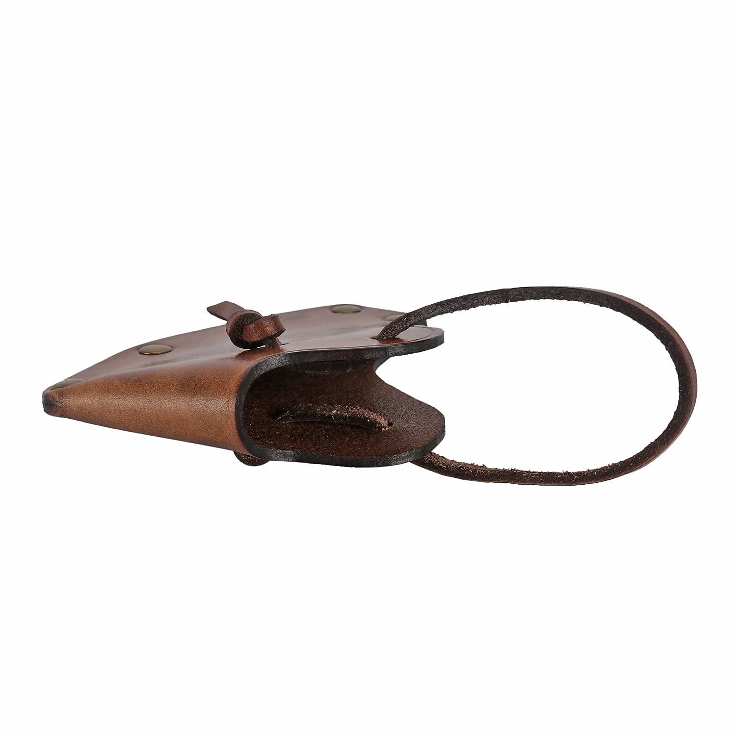 TOURBON Couverture de Ceinture de Support de Hache de Hache en Cuir Vintage s'adapte à la Lame d'outil de 4 Pouces Camping