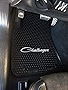 Lloyd Mats Heavy Duty Signature Rubber All Weather Floor Mats Heavy Duty Rubber Floor Mats for Dodge Challenger RWD 2011-ON - Silver Challenger Word (4PC - Fronts + Rears, Black)