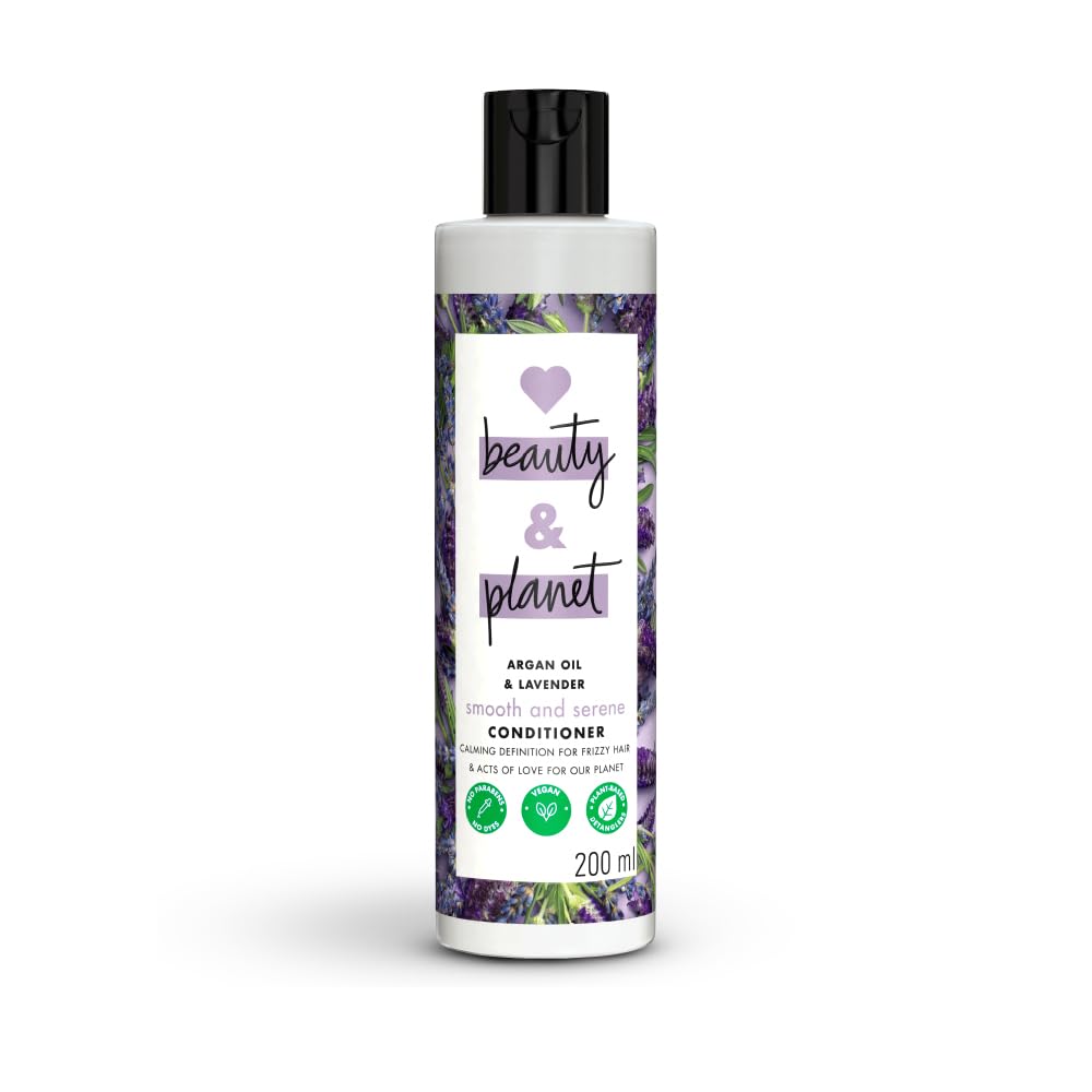 Love Beauty And Planet & Argan Oil Lavender Paraben Free Smooth Serene Conditioner||No Parabens|| No Dyes, 200 Millilitre