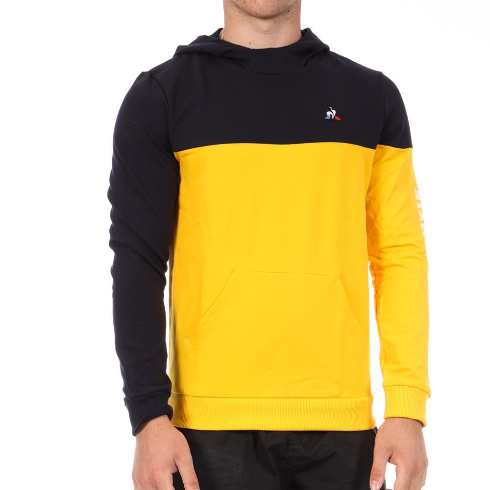 Le Coq Sportif Felpa Marina/Giallo Uomo Captain