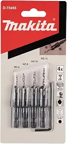 Conjunto brinca com avelante 4 peças marca Makita