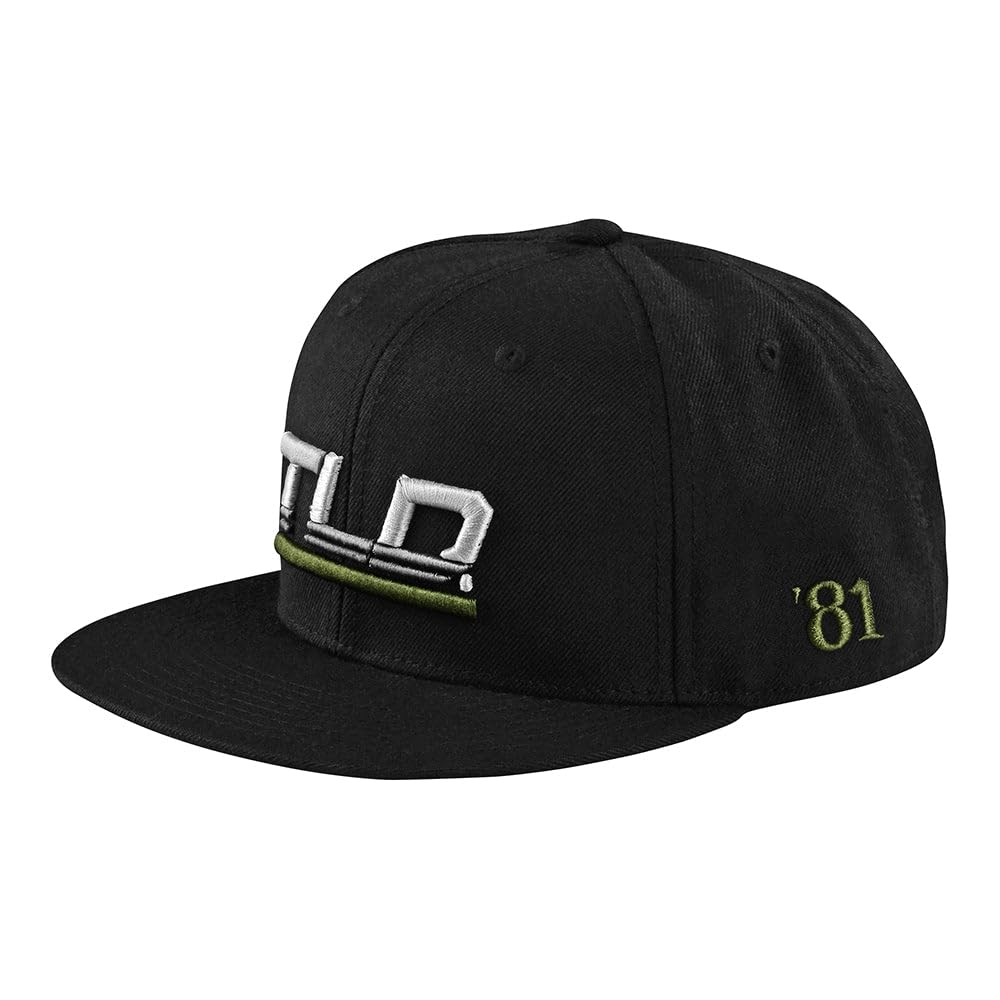 Troy Lee DesignsTroy Lee Designs - Flat Bill Snapback; Speed Black OSFA