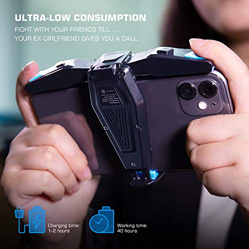 GameSir Mobile Game Controller F4 Falcon, Zero Latency Foldable Mobile Trigger, Plug and Play Gaming Trigger for Pubg, Knives Out, Rules of Survival, Call of Duty for Android and iOS Phone