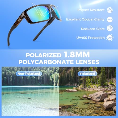 Image of KastKing Waccamaw Polarized Bifocal Sunglasses for Men Women, Wrap Design