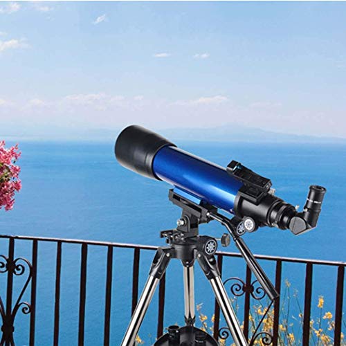 Telescopio astronómico refractor con trípode ajustable miniatura 7