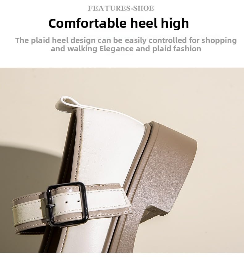 College Style Mary Jane Women's Shoes 2024 Spring and Autumn Summer New with Round Head Shallow Mouth Single one-Word Buckle Small Leather Shoes Women3