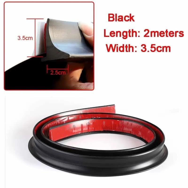 Protezione Antigraffio Minigonne Laterali Auto Universali - In Gomma 8cm X 4m Antigraffio Paraurti