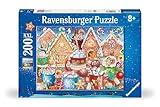 Ravensburger Sweet Christmas Treats – 200 Piece Jigsaw Puzzle for Kids | A Cozy Holiday Delight! | Warm Cups of Cocoa, Marshmallows & Gingerbread Fun | Durable & Kid-Friendly Pieces