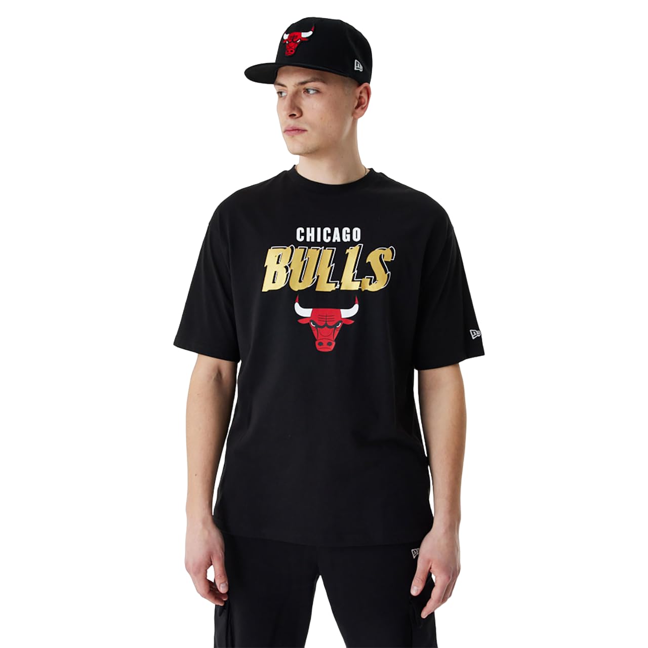 Haut New Era Team Script OS CHIBUL BLKMTG en coton noir souple - 2