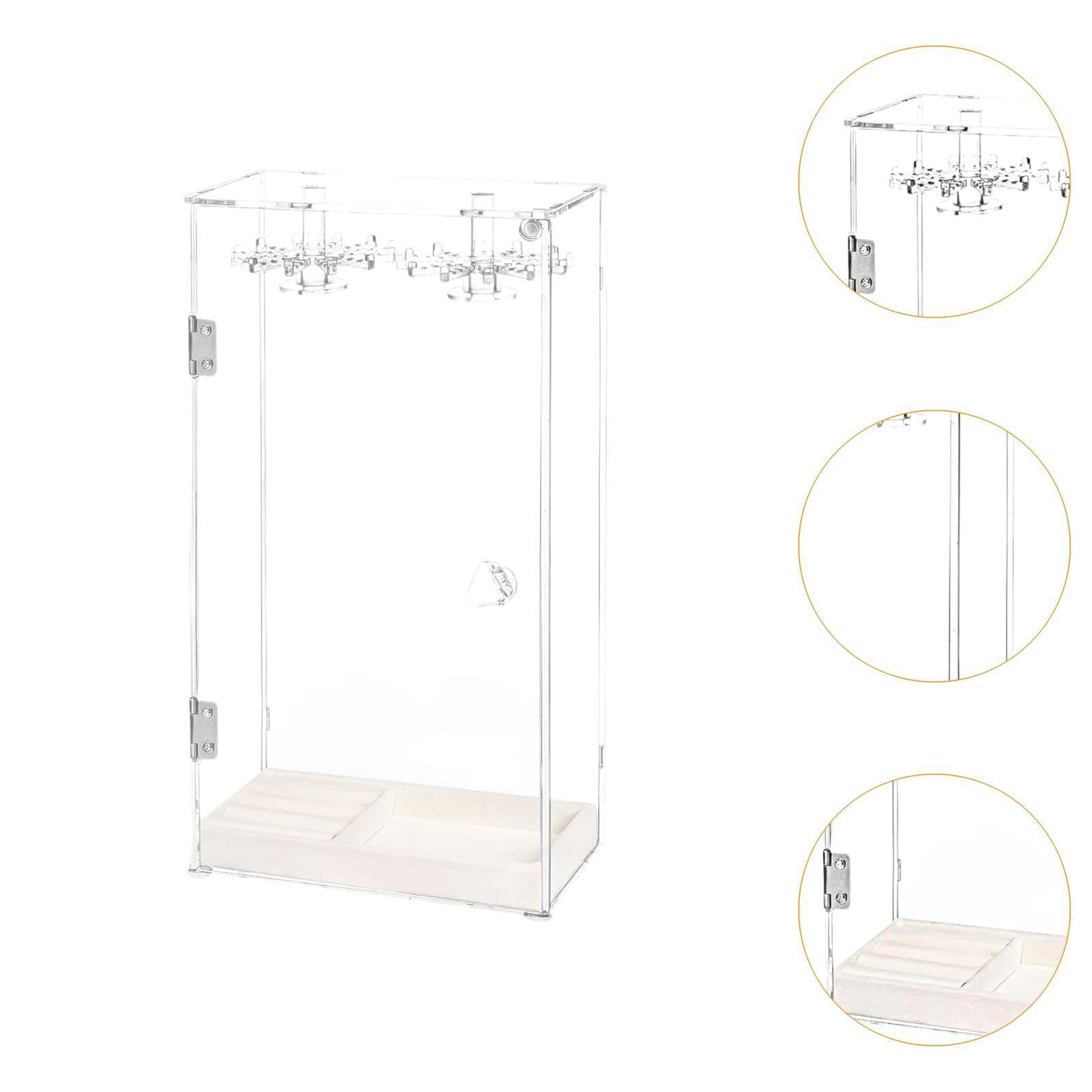 Présentoir Rotatif Transparent pour Colliers, Idéal pour Une Table de Dortoir Ou Un Comptoir.