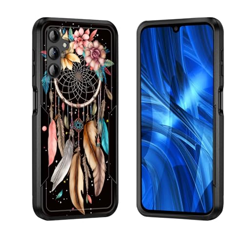 JHYYTUJTYP for Galaxy A15 5G Case,[Military Grade Drop Tested] Heavy-Duty Tough Rugged Shockproof Protective Case for Samsung Galaxy A15 5G 6.5 Inch 2023,Dream Catcher Flower - image 1