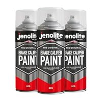JENOLITE 3 x Bremssattelfarbe – Rot – 3 x 400 ml (Restore & Transform Auto Bremssattel)