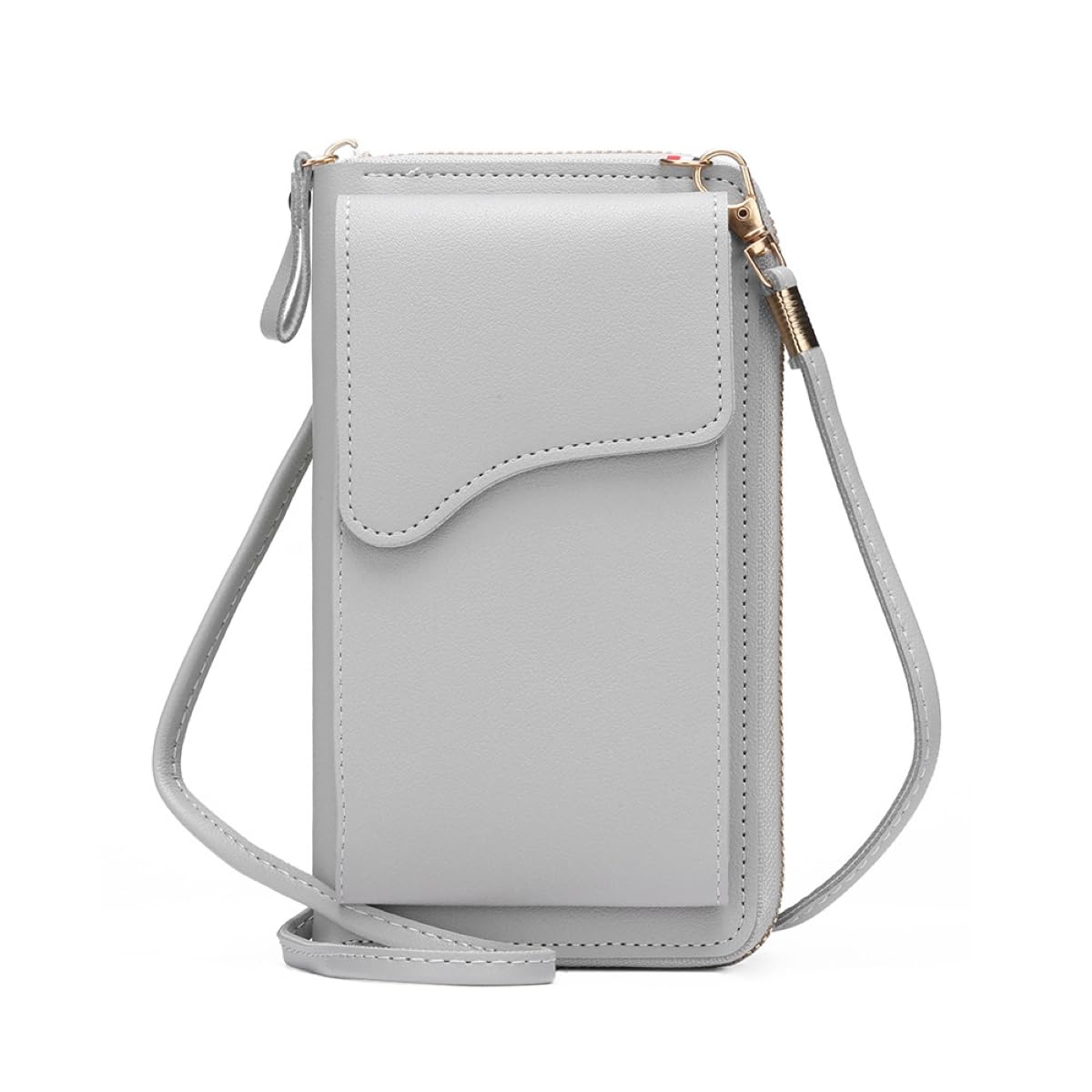 MOMISY Women Cellphone Sling Bag Card Holder Wallet Handbag Crossbody multi-function Shoulder Mobile Bag for Girls (Light Grey) (B0CD2CS4NW) Amazon Price History, Amazon Price Tracker